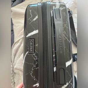 Calpak Black Marble Travel Vanity Case